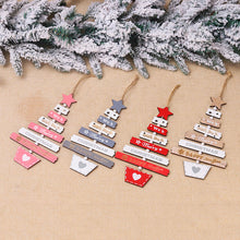 Load image into Gallery viewer, Christmas Tree Wooden Hanging Decoration