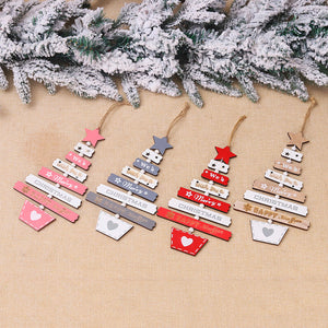 Christmas Tree Wooden Hanging Decoration