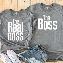 Load image into Gallery viewer, Matching Couple Shirts-The BOSS&amp;The Real BOSS Shirts