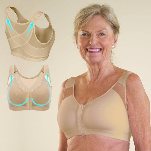 Recommended post-op recovery adjustable front button support bras
