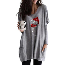Load image into Gallery viewer, Women&#39;s Christmas Wine Glass T-shirts