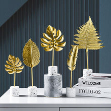 Load image into Gallery viewer, Golden Leaves Ornaments