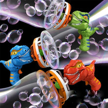 Load image into Gallery viewer, Dinosaur Wind Pad Bubble Gun