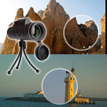 Load image into Gallery viewer, 12X50 High Power Monocular Telescope With Smartphone Adapter and Tripod