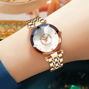 Starry Diamond Dial Ladies Waterproof Watch