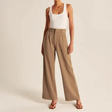 Load image into Gallery viewer, High Waist Tailored Wide Leg Pants