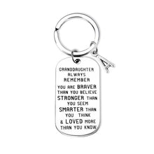 Load image into Gallery viewer, To My Grandson Granddaughter Son Daughter Gift Lettering Keychain