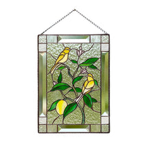 Load image into Gallery viewer, Cardinal Stained Glass Window Panel