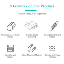 Load image into Gallery viewer, 3-in-1 Stainless Steel Vegetable Cutter
