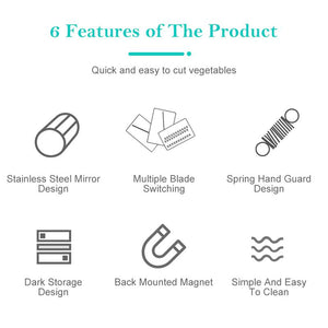 3-in-1 Stainless Steel Vegetable Cutter