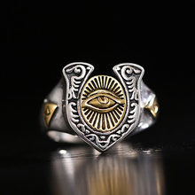 Load image into Gallery viewer, Eye of Horus Men&#39;s Ring