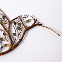 Load image into Gallery viewer, Hummingbird &amp; Twig Metal Wall Decor