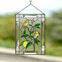 Load image into Gallery viewer, Cardinal Stained Glass Window Panel