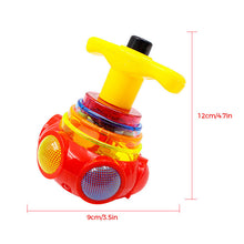 Load image into Gallery viewer, Music Flashing Spinners Toy with Launcher