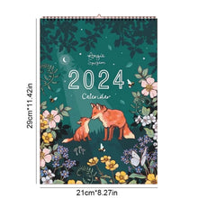Load image into Gallery viewer, 🗓️2024 Nature and Wildlife Art Wall Calendar🗓️