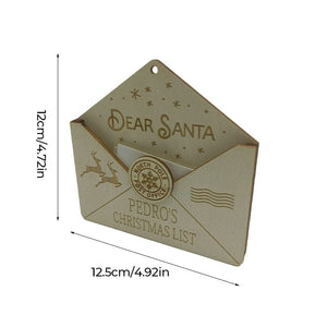 Letter to Santa Christmas Ornament