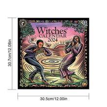 Load image into Gallery viewer, 2024 Witches&#39; Wall Calendar