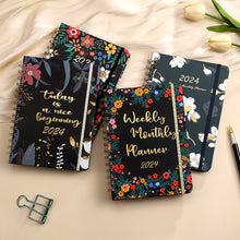 Load image into Gallery viewer, 2024 Personalized Weekly and Monthly Planner