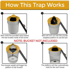Load image into Gallery viewer, Auto Reset Flip N Slide Bucket Lid/Rat Trap