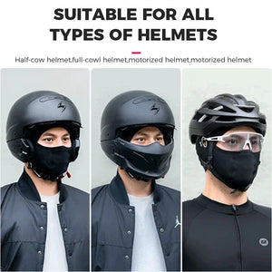 Ice silk face protection cycling hood