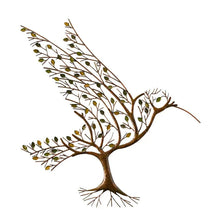 Load image into Gallery viewer, Hummingbird &amp; Twig Metal Wall Decor