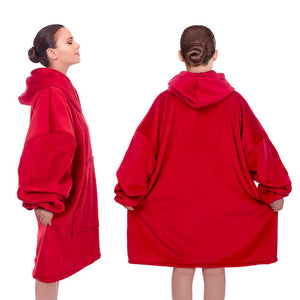 Cozy Hoodie Blanket Oversized Blanket Sweatshirt For Adults & Children