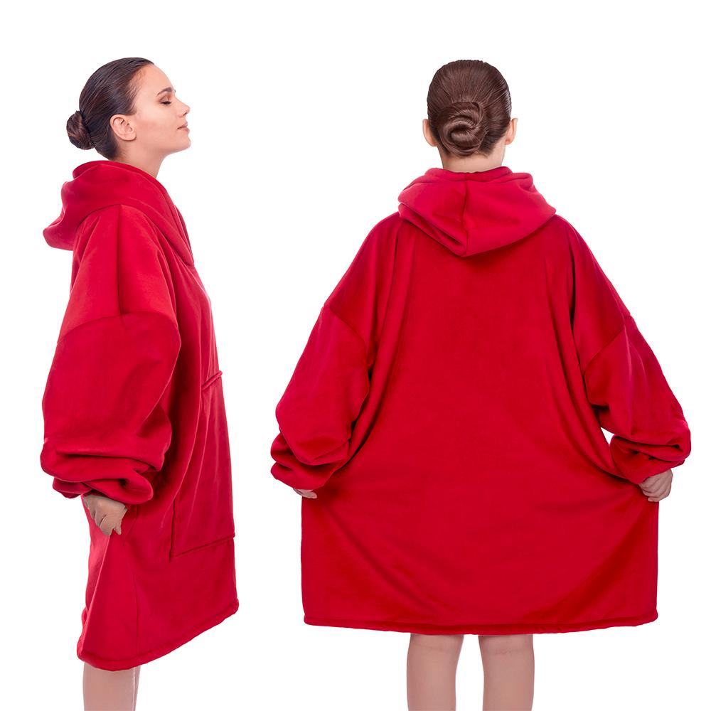 Cozy Hoodie Blanket Oversized Blanket Sweatshirt For Adults & Children