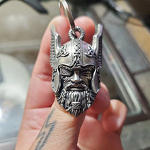 Load image into Gallery viewer, Viking God Guardian Ride Bell Keychain