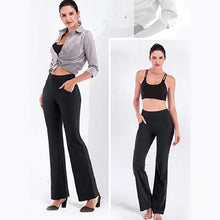 Load image into Gallery viewer, Women&#39;s High Waist and Flared Leg Yoga Pants