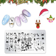 Load image into Gallery viewer, Nail Art Stamping Template--Christmas Style