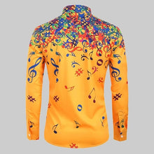 Load image into Gallery viewer, Colorful Music Notes Men&#39;s Shirt