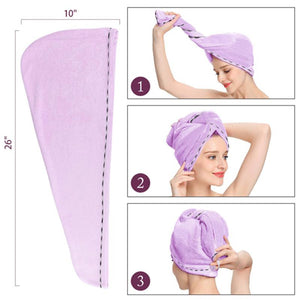 Hair-Drying Towel Cap