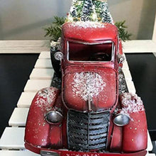 Load image into Gallery viewer, Red farm Truck Christmas Centerpiece