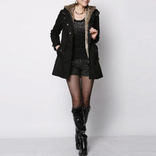 Load image into Gallery viewer, Ladies Winter Coat With Removable Faux Fur