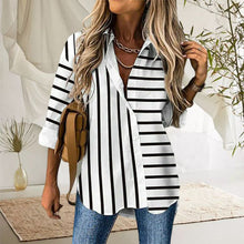 Load image into Gallery viewer, Striped Print Casual Blouse