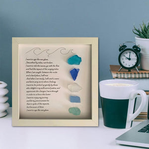 Sea Glass Art Photo Frame