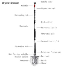 Load image into Gallery viewer, Portable Military Folding Shovel