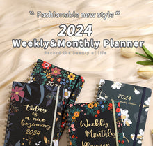 Load image into Gallery viewer, 2024 Personalized Weekly and Monthly Planner