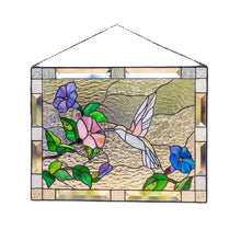 Load image into Gallery viewer, Cardinal Stained Glass Window Panel