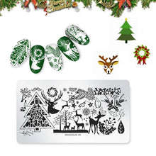 Load image into Gallery viewer, Nail Art Stamping Template--Christmas Style