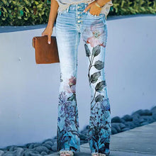 Load image into Gallery viewer, 4-Button Flare Jeans