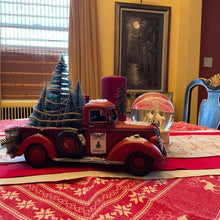 Load image into Gallery viewer, Red farm Truck Christmas Centerpiece