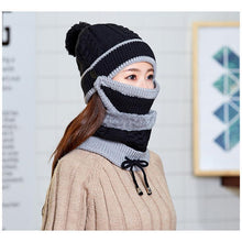 Load image into Gallery viewer, 3PCS Women Winter Scarf Set