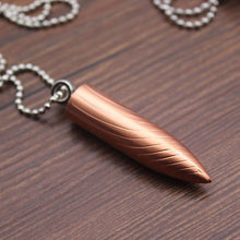 Load image into Gallery viewer, Pendant Lighter Bullet Shaped Necklace