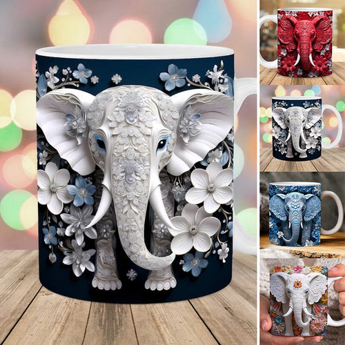 🐘Elephant print mug