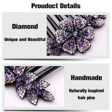 Load image into Gallery viewer, Crystal Decor Hair Side Comb