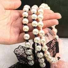Load image into Gallery viewer, Pearl Lace Streamer Headband