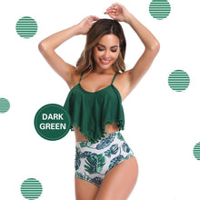 Load image into Gallery viewer, Padded Ruffle High Waisted Bikini