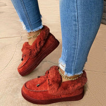 Load image into Gallery viewer, Women&#39;s boots round head thick sole Orthopedic Arch-Support thick warm cotton shoes