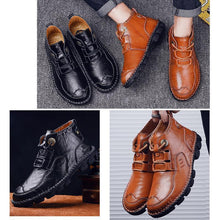 Load image into Gallery viewer, Men&#39;s Hand-stitched Martin Boots